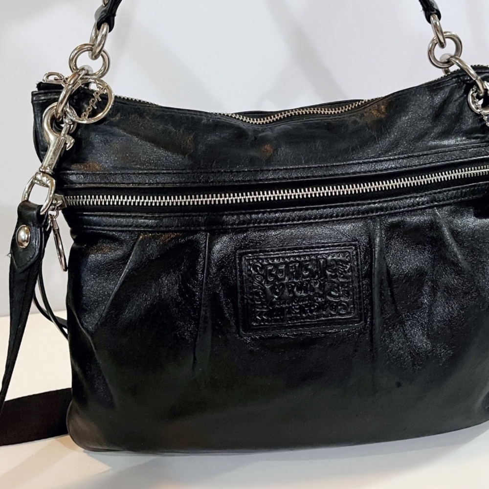 COACH Poppy Black Leather Purse 17048
